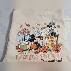 Disneyland Cream Graphic Sweatshirt